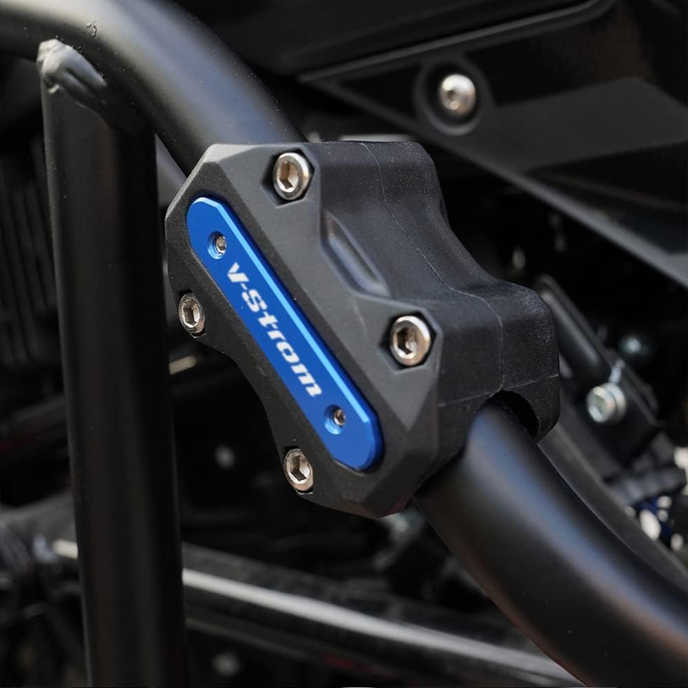 Per Suzuki V-Strom 650 /XT DL650 DL1000 V Strom 1000 /XT Vstrom 1050 /XT Accessori Blocco Protettivo del Paraurti Motore delle Barre di Protezione (Blu)