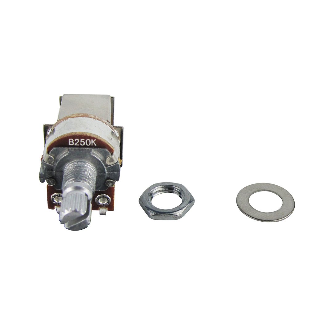 FLEOR B250K Push Pull Potentiometer Audio Cone Pots 15mm Short Split Shaft For Electric Guitar Control Switch Parts 2 Pack - Image 3