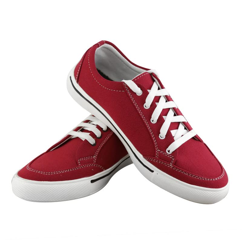 Buy AARJU Casual Shoes Sneaker Canvas for Mens Daily use Shoe for Boys Shoe for Men (Size6) Red