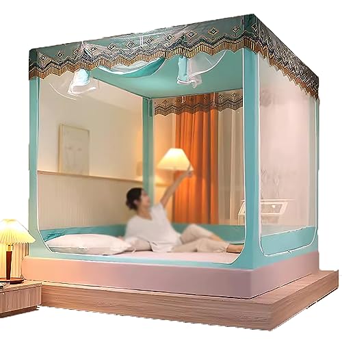 Moustiquaire de lit à baldaquin pour une chambre d'adulte bohème et chic