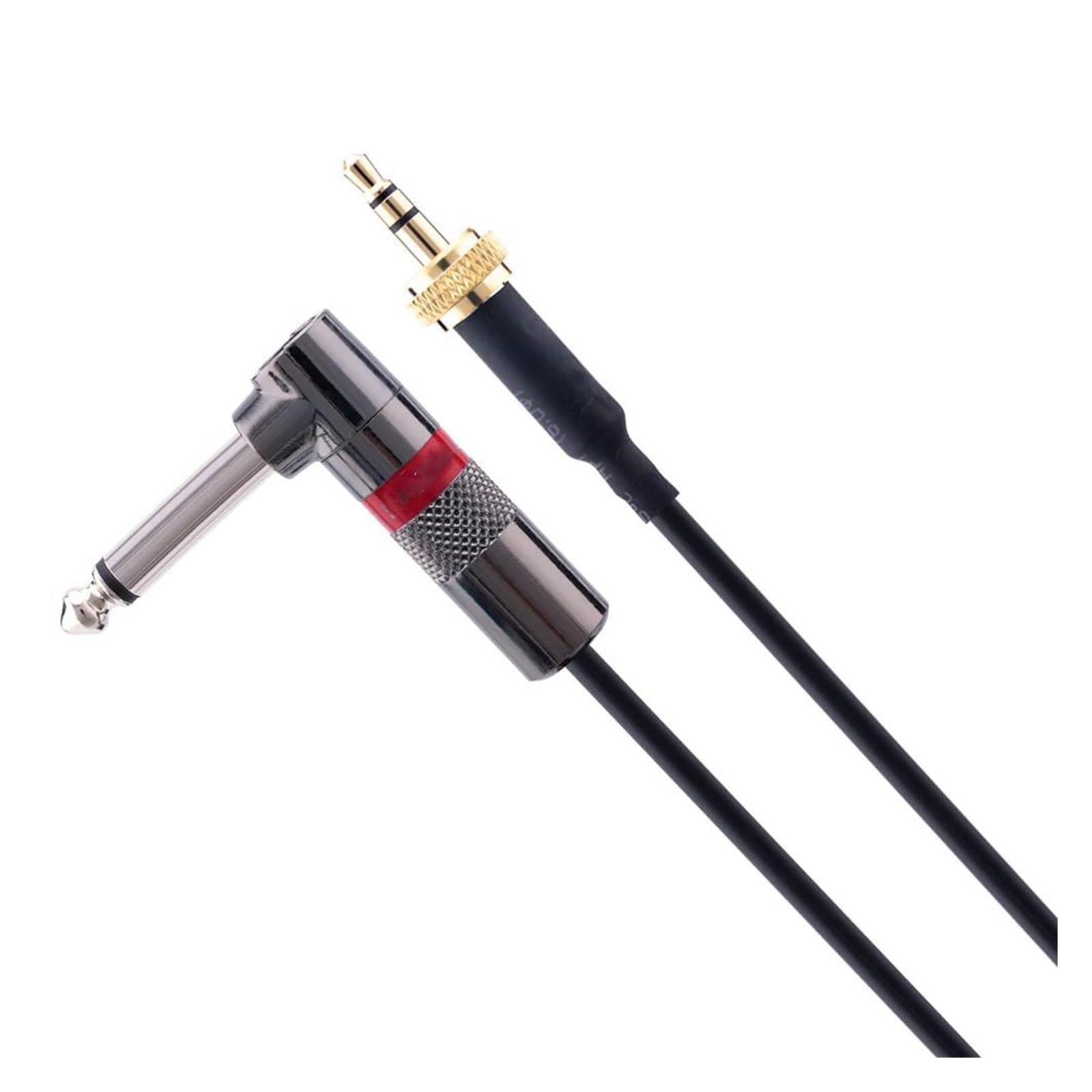 TSTS Cavo Strumento per Chitarra Cavo Per Chitarra Stereo Con Bloccaggio A Vite Da 3,5 Mm A Jack Da 6,35 Mm Cavo Per Strumento(R,2m)