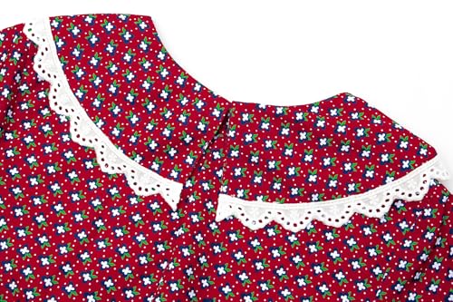 Disfraz completo niña Prairie rojo talla 14/160 miniatura 3