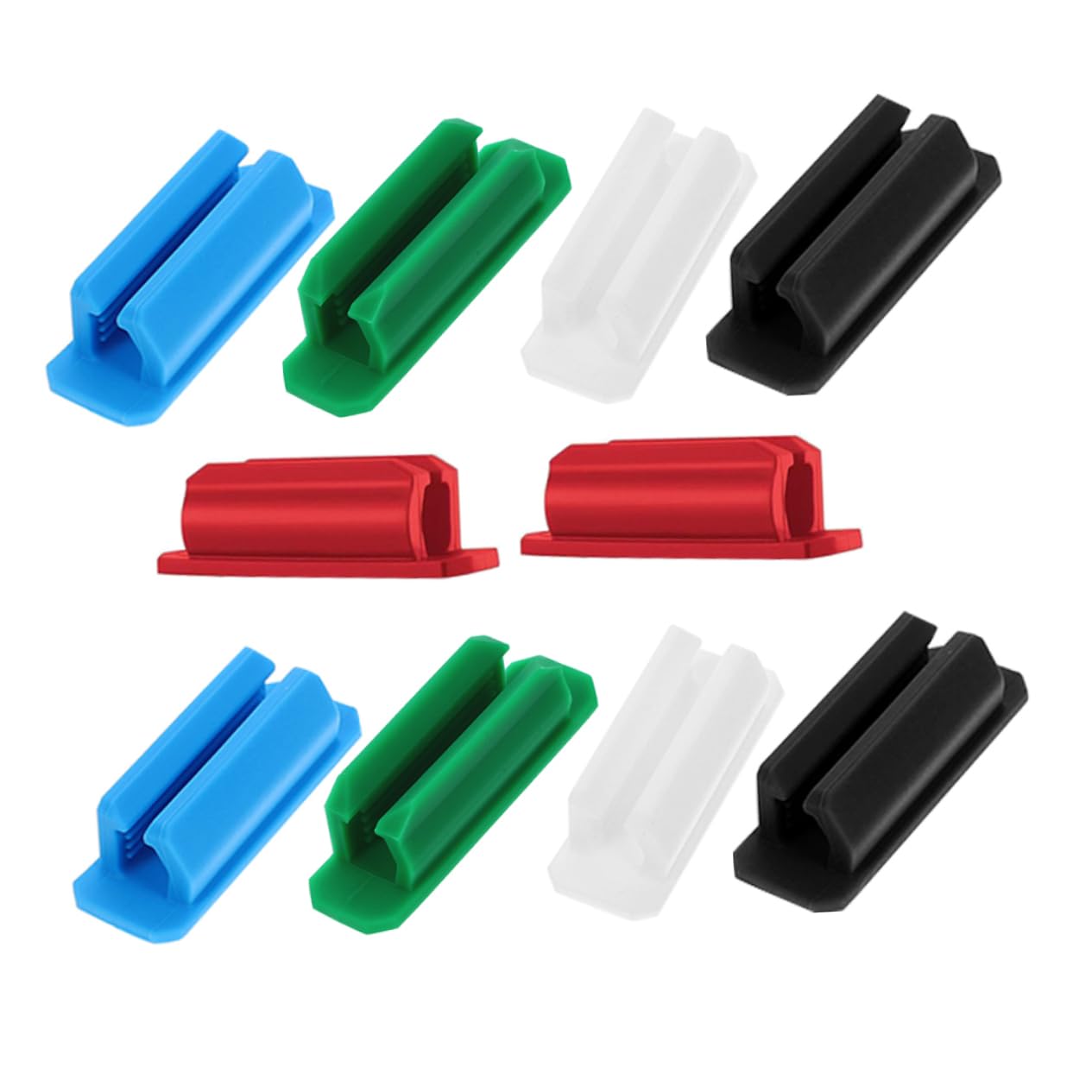 4 Sätze Teiliges Selbstklebender Stifthalter Clips Aus Silikon Für Schreibtisch Geeignet Für Stifte Bleistifte Marker Praktischer Organizer Für Schule Büro Und Zuhause 10 Stück * 4