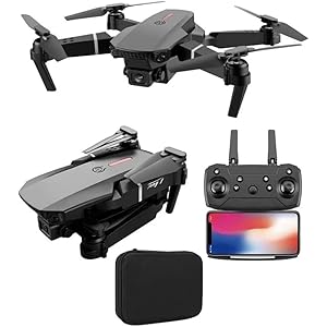 Elisian Mini Drone for Kids | Foldable Toy Drone with 4K 1080p Camera | 360 Degree Flip Functionality | Black