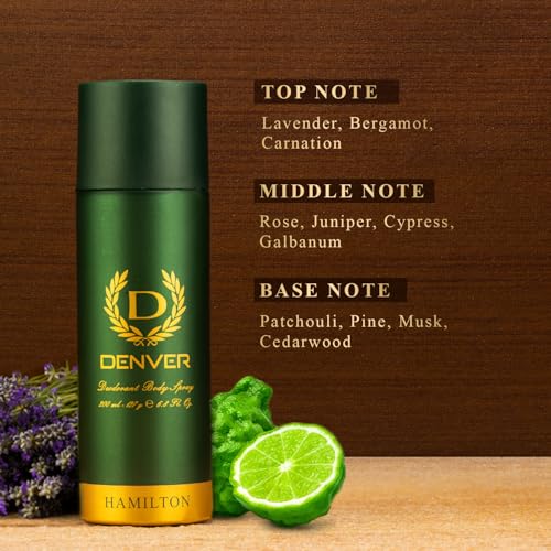 Image of DENVER Gift Pack Hamilton Deodorant (200 ML) + Face wash (100 Gram)- Pack of 1