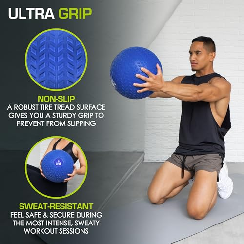 image for ProsourceFit Slam Medicine Balls 5, 10, 15, 20, 25, 30, 50lbs Smooth a