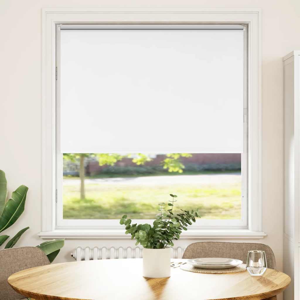 Verdunkelungsrollo, 100 % Polyester, 110,7 cm | Leicht zu reinigen, Wandmontage oder ohne Bohren, höhenverstellbar, integrierte Kindersicherung