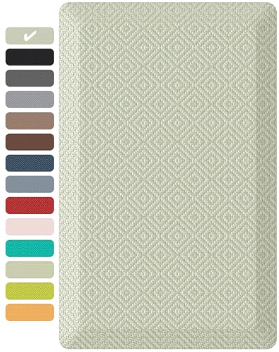 Image of Ophanie Kitchen Mats for Floor, 3 /4 Inch, 20x32 Anti Fatigue Cushioned Mat with 99+ Pairs of Anti-Slip Bottom Ridges,Kitchen Rugs,Waterproof,Comfort Ergonomic Standing Mat for Office,Home,Sink