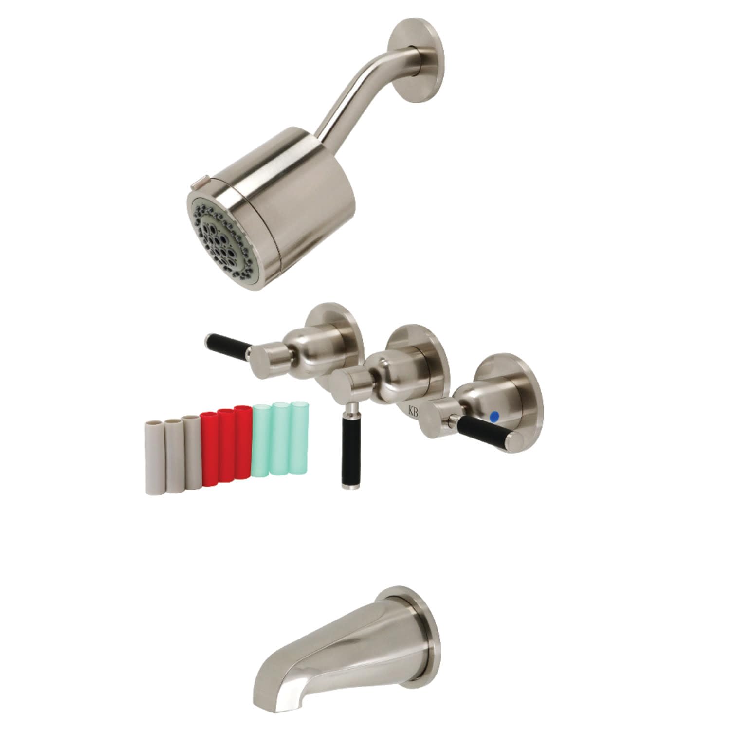 Robinetterie de baignoire Kingston Brass KBX8138DKL contre fuites et calcaire