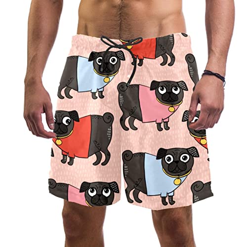 Maillots de Bain pour Hommes JDEZ Short de Plage Carlin en Polyester Fluide