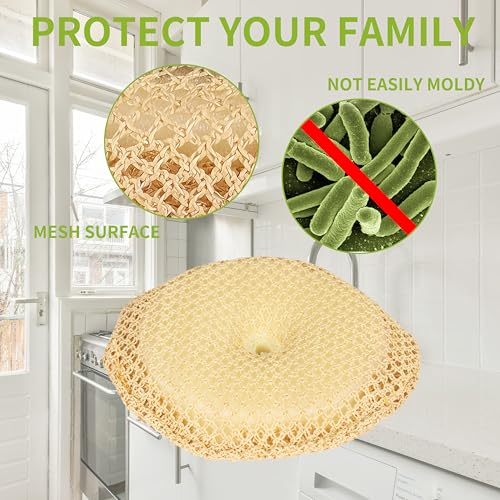 Image of Dish Scrubbers Sponges Household Cleaning Supplies for Cleaning Dishes, Pots, Pans, Grills and Sink(Only Replacement Sponge)