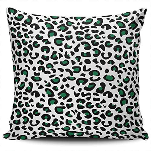 Fanaing Pillowcase Home Sofa Decorative Jaquar Animal Print Dark Green 24X24 Inch Square Throw Pillows Case Cushion Covers Double Sided Printed (Set of 1),Multicolor Fanaing Pillowcase Home Sofa Decorative Jaquar Animal Print Dark Green 24X24 Inch Square Throw Pillows Case Cushion Covers Double Sided Printed (Set of 1),Multicolor