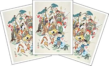 昭和レトロ 七福神 縁起物 開運 掛軸 茶掛 骨董品 絵画 日本画 アート 昭和レトロ 七福神 縁起物 開運 掛軸 茶掛 骨董品 絵画 日本画