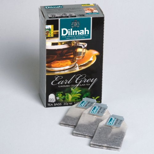 Dilmah Diversión té Earl Grey Caja bolsitas de té con cordón y etiqueta 30 g (Paquete 12, 20 Bolsas Cada) - Imagen 3