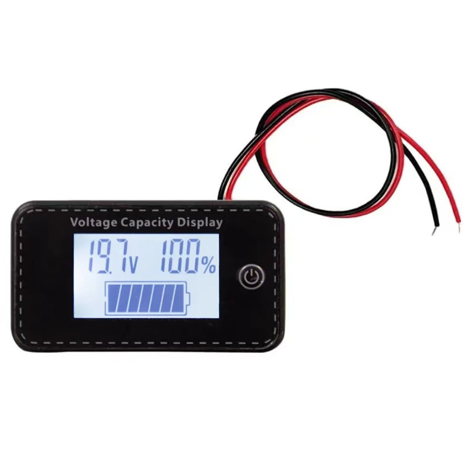 Kaeltsyn White Dc5-100V Battery Meter Capacity Voltages Indicators Batteries Gauges Lithiums Leads-Acid Battery Indicators Power Meter Display