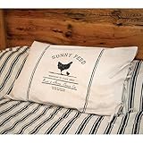 Sunny Feed Farmhouse Stripe King Pillow Sham