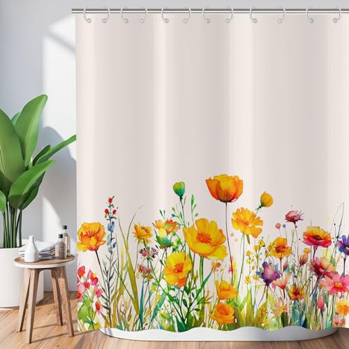 ASDCXZ Flower Shower Curtain 180x180 cm - Image 2