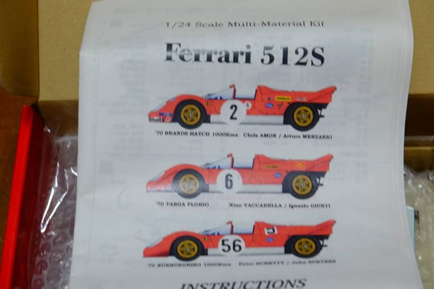 Amazon | 1/24 Ferrari 512S Short tail 1970 Targa Florio no.6 絶版