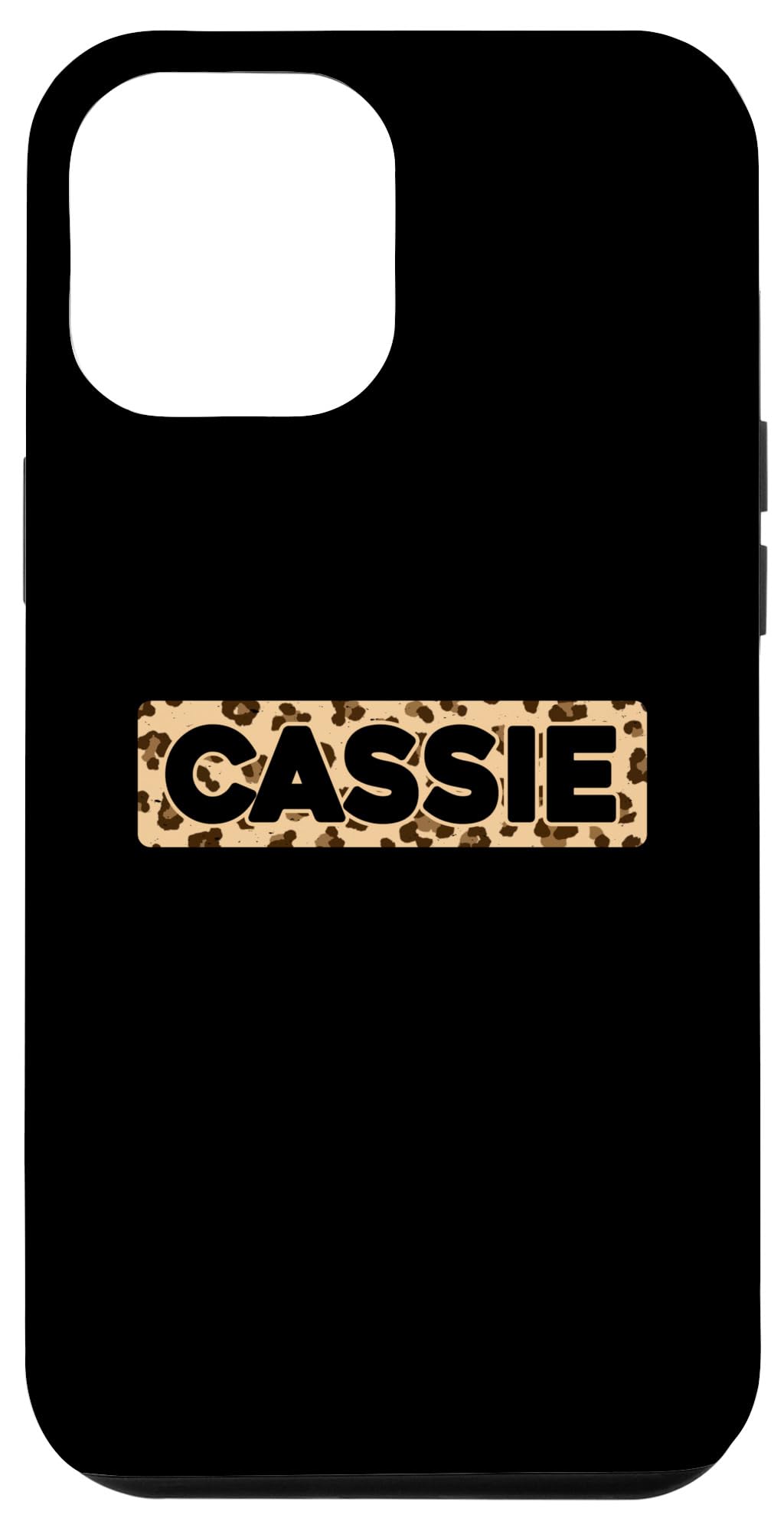 iPhone 12 Pro Max Funny Cassie Leopard Print Personalized Name Cassie Case