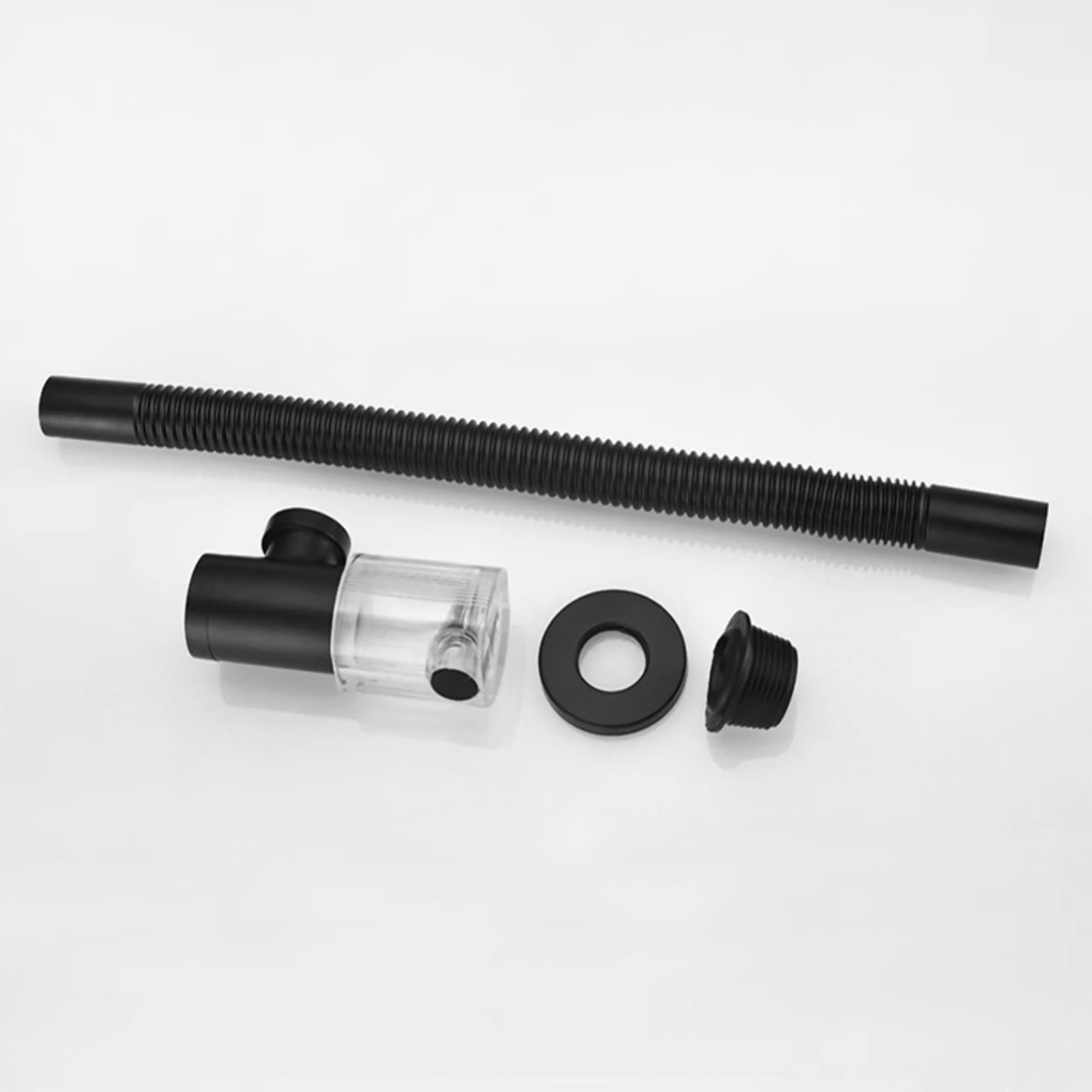 Sifon Lavabo,Abertura de Limpieza,Resistente Olores,Sifón Lavabo Flexible,Fregadero Kit de Desagüe,Sifon Cocina Fregadero Normalizado 11/4"