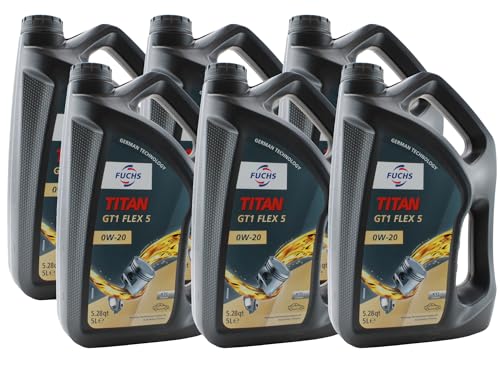 Aceite de motor Fuchs 30 litros TITAN GT1 FLEX 5 SAE 0W-20