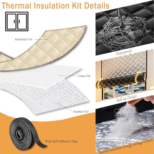 Film thermique fenêtre anti courant d'air kit isolant imperméable - 5
