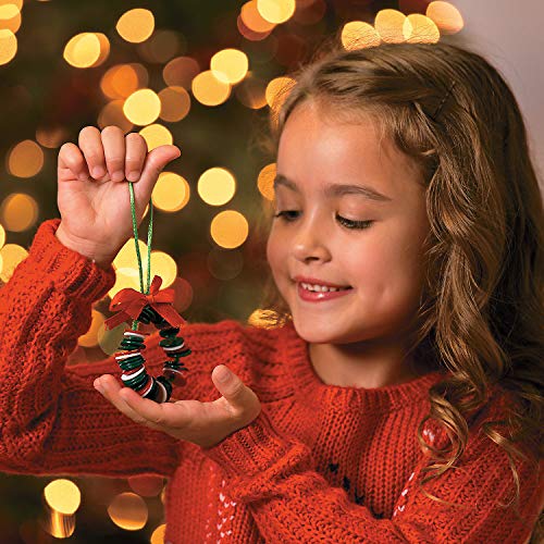 Button Wreath Ornament Craft Kit - Crafts for Kids and Fun Home Activities