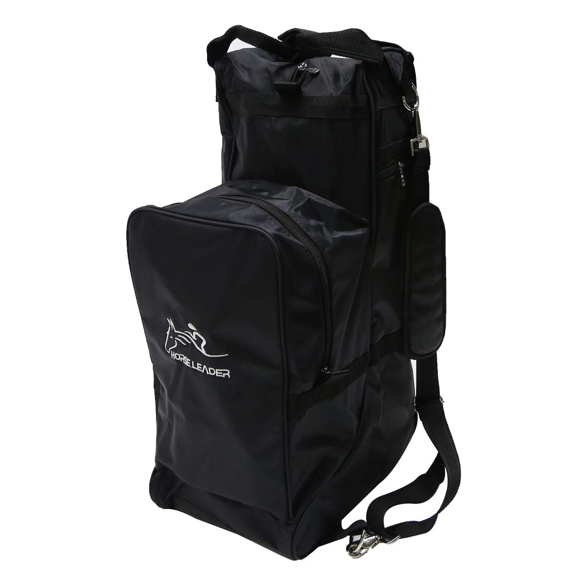 UNISTRENGH English Equestrian Tall Boots Bag Large 21.65 Inch Professional Tall Riding Boots Carry All Bags with Horse Riding Helmet Pack Compartment