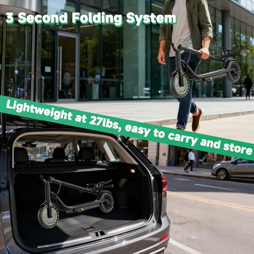 VOLPAM Electric Scooter with 8.5"/10" Solid Tire, 350W/500W Powerful Motor & 19/22 MPH Top Speed, 16/23 Miles Long Range, Folding E Scooter Choice #5