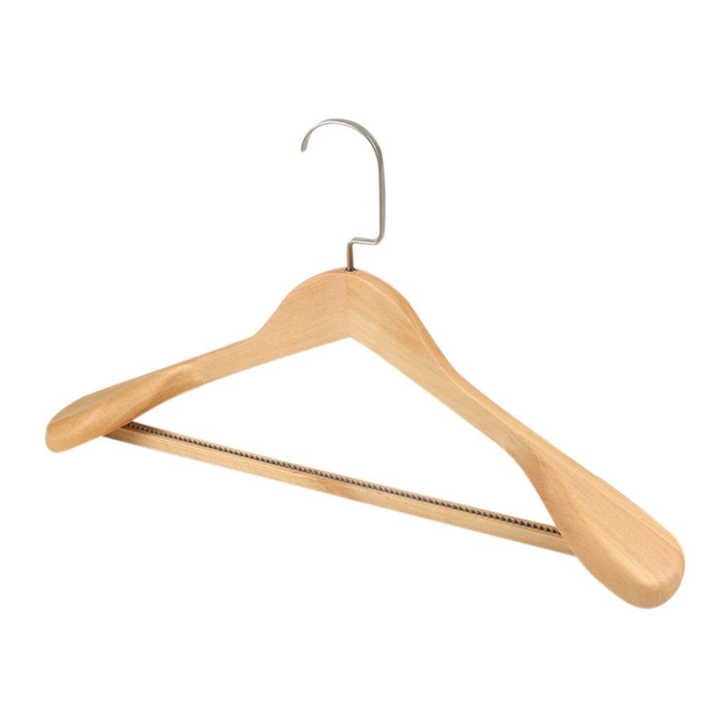 MOBYGKFY Solid Wood Hanger Non-Slip Hangers Clothes Hangers Shirts Sweaters Dress Hanger Drying Rack Clothing Storage for Home(A)