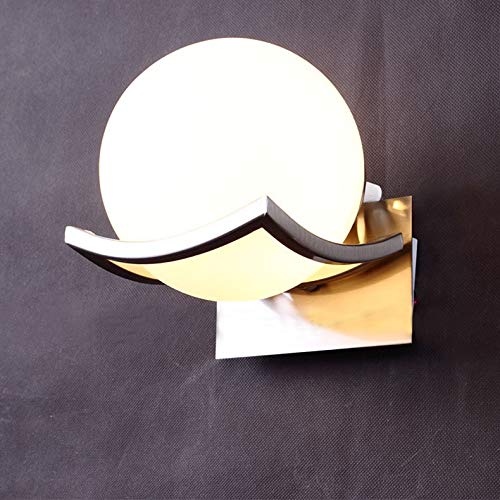 Applique murale boule de verre pour éclairage de chambre et chevet