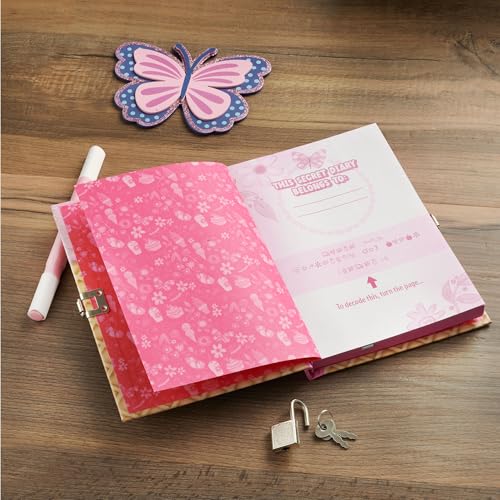 Image of Secret Diary with Lock /Keys, Girls Interactive Christian Journal with Writing Prompts Teen, Tween - Let Joy Fill Your Day Phil. 4:4 Bible Verse