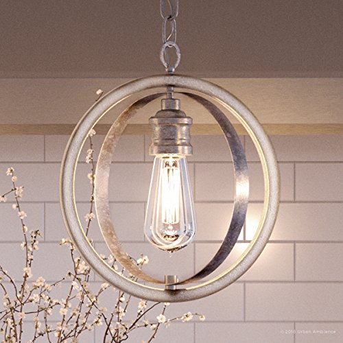 Urban Ambiance Luxury Vintage Pendant Light, Large Size: 14" H