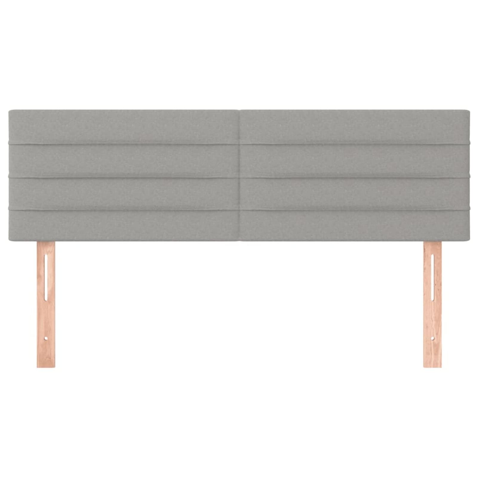 Cabeceros 2 Unidades, Cabezal De Cama, Cabecera para Cama, Cabeceira Cama, Cabezales Dormitorios Modernos, Tela Gris Claro 72x5x78/88 cm