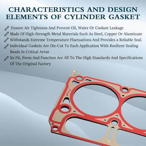 Image of 12688943 Head Gasket with Head Bolts Set for Chevrolet Camaro Corvette Silverado 1500 Suburban Tahoe,for GMC Sierra 1500 Yukon XL Cadillac Escalade 6.2L LT1 LT L86 L87 L94 2014-2021 26749PT