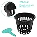 GROWNEER Net Pot 50 Pcs 3 Inch Garden Slotted Mesh Net Cups, Heavy Duty Hydroponic Pots Supplies with 50Pcs Plant Labels, Aquaponics Planting Growing Basket for Indoor Outdoor