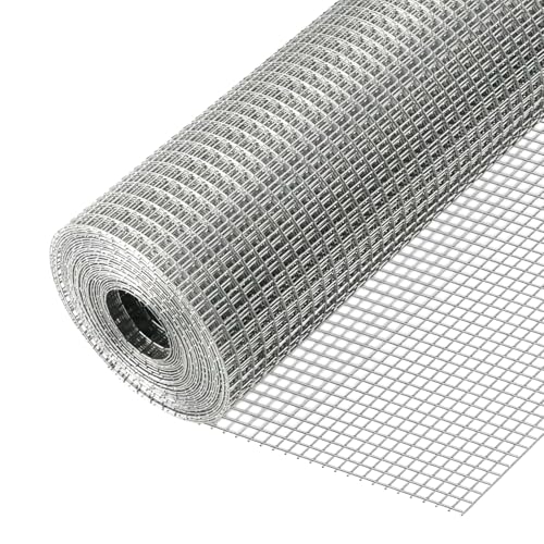 SUNNYNEST Chicken Wire Mesh Roll 0.9 * 6m 25mm Galvanised Welded Wire Mesh