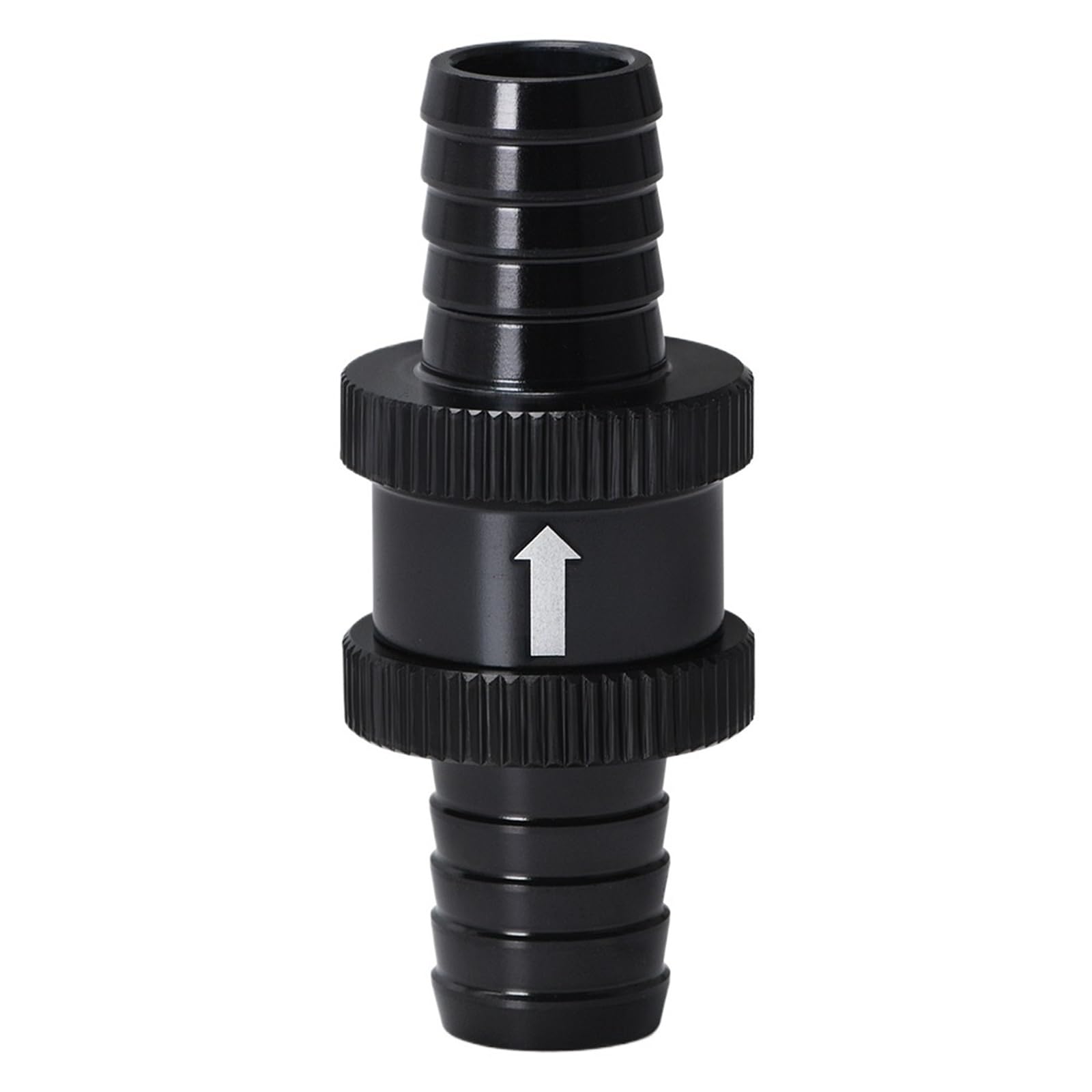 Uyzndkvsi Black 9/16" 14Mm Non Return 1-Way Check Valve Aluminum Alloy(Black)