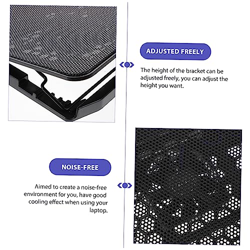 Base para Laptop con Ventiladores Dobles y Altura Ajustable miniatura 4