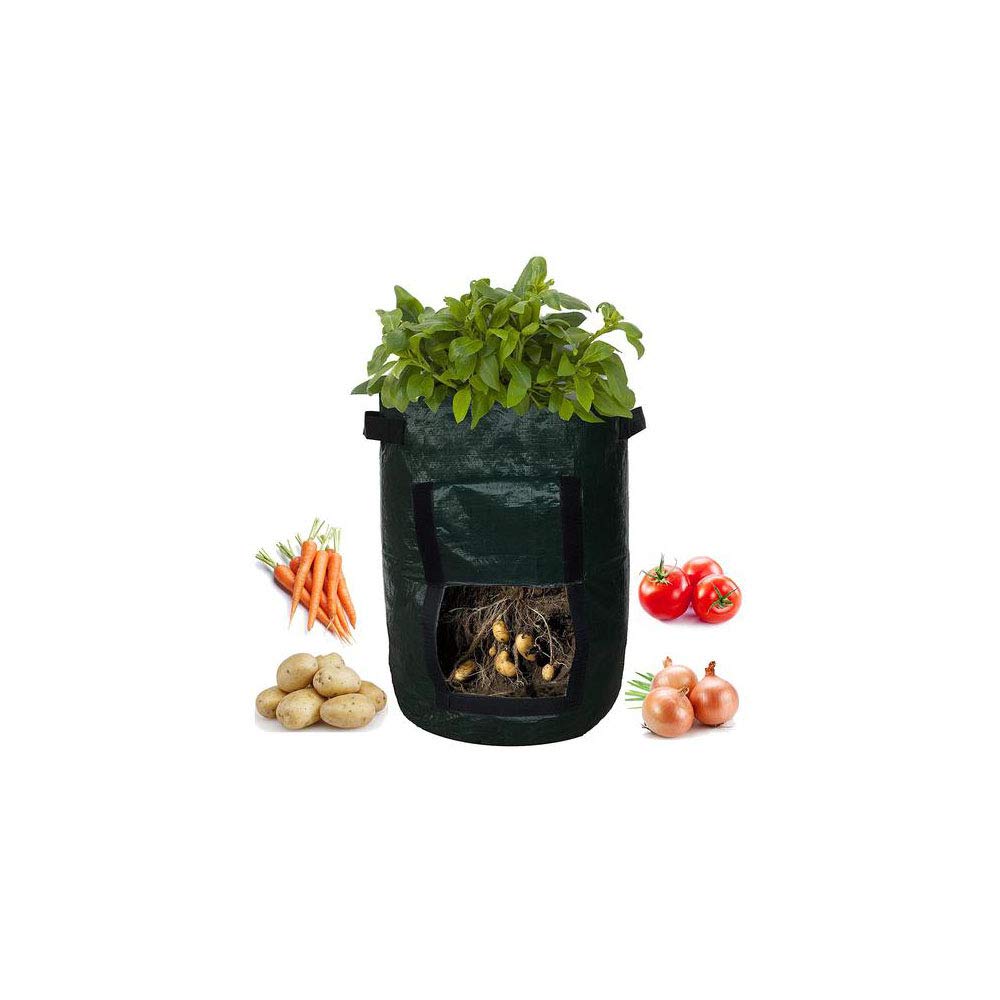 Bolsas de Cultivo de Patatas, Paquete de 3 Bolsas de 10 galones para macetas, Bolsas de Cultivo de Tomates, macetas, Bolsas de Plantas, Bolsas de Bandeja de Cultivo de Plantas para Verduras