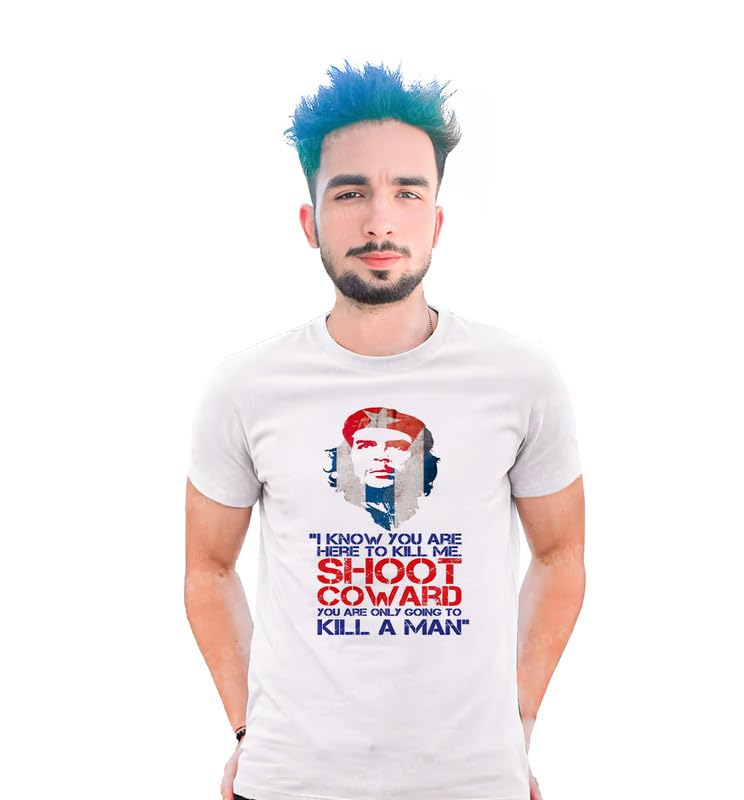 06. Che Guevara Unisex Round Neck Polyester (Poly Cotton) Half Sleeved T-Shirt with Printed Graphics-image-17