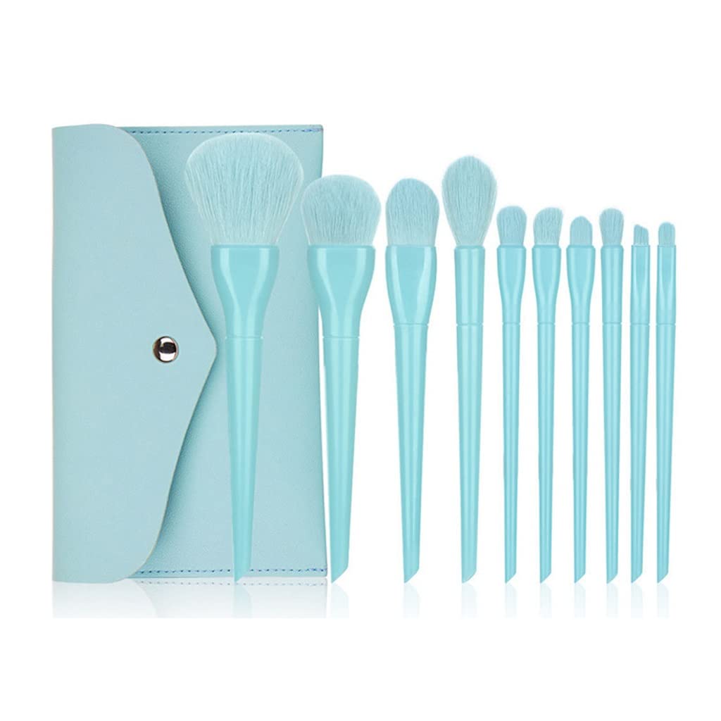 Loose Brush Full Set Concealer Eyeshadow Foundation Brush Beauty Tools 10 Makeup Brush Set(B)