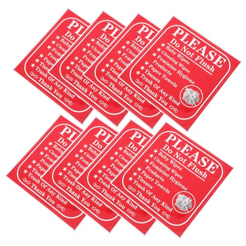 NAMOARLY 24pcs Please Do Not Flush Labels Bathroom Stickers for Toilets Reminder Decals to Prevent Plumbing Issues Easy to Apply for Home and Business Restrooms