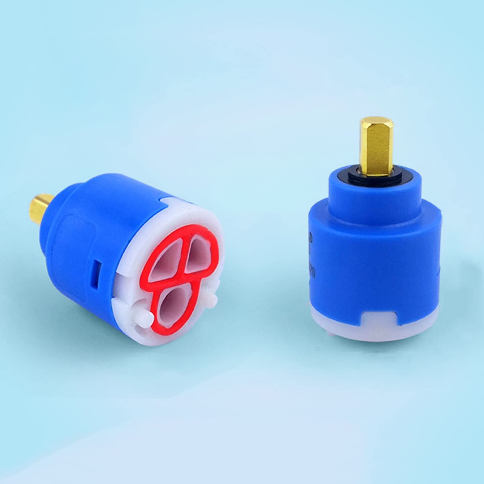 Faucet Cartridge Replacement Spare Valves Tap Cartridge 18/22/25/31mm Ceramic Disc Water Mixer Inner Control Kitchen and Basin Faucet Valve J-25mm(H 25mm)