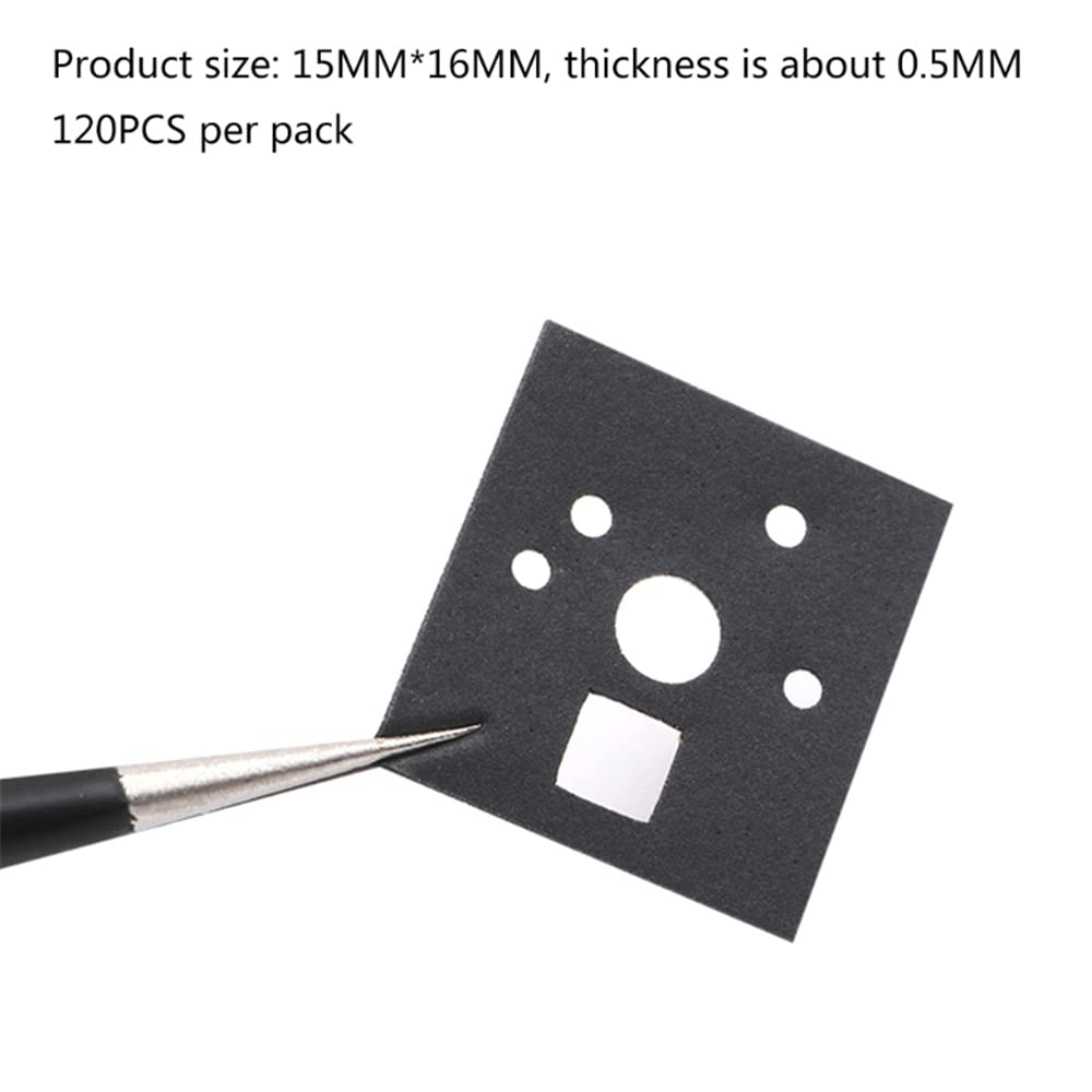 BeisDirect 120 pezzi Tastiera meccanica Interruttore Sticker Smorzatore di rumore Schiuma di riduzione del suono Isolamento Interruttore Film Stabilizzatore per la tastiera da gioco (PE