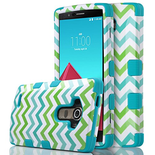 ULAK LG G4 Case, 3 in 1 Shield Shock Absorbing Case with Hybrid Cover Soft Silicone + Hard PC Material Design for LG G4 (5.5