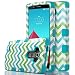 LG G4 Case, ULAK [3 in 1 Shield] Shock Absorbing Case with Hybrid Cover Soft silicone + Hard PC Material Design for LG G4 (5.5" inch) 2015 Release Wave-Blue