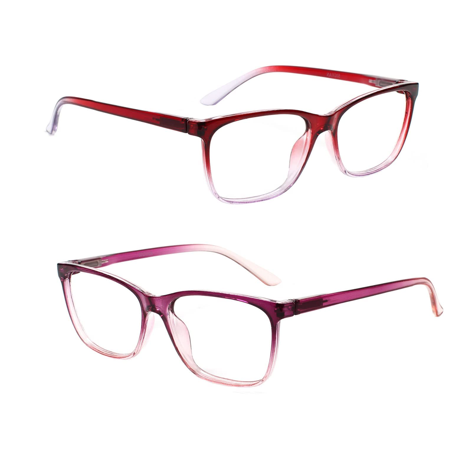 SIGVAN Occhiali da lettura donna con blocco luce blu, cerniera a molla modello stampa moda occhiali donna colori vari M