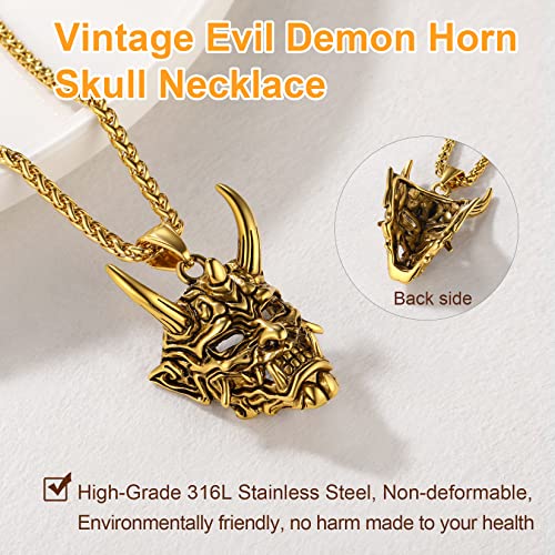 U7 Diavolo Collana Uomo Pendente, Oro Collane Uomo...