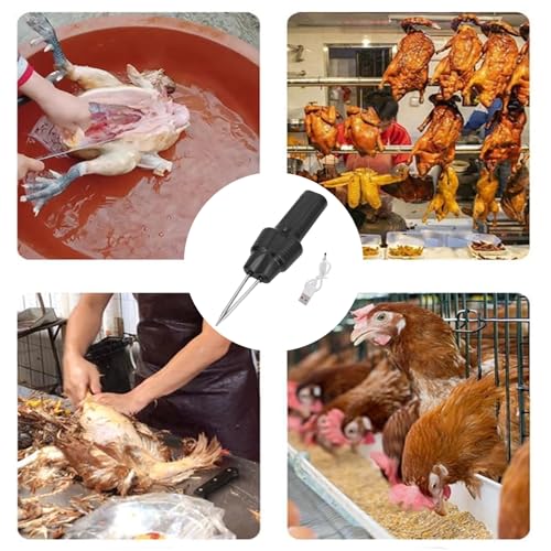 Spiumatrice Elettrica per Piume di Pollame,Macchina spennapolli Portatile,Spiumatrici per Polli Portatili,Rimozione Elettrica di Piume per Pollame,per Oca,Tacchino,Anatra - immagine 8